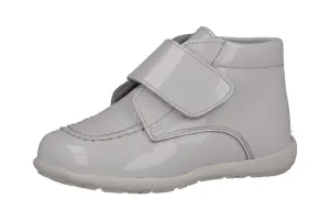 172833  White Patent Velcro Boot by Andanines