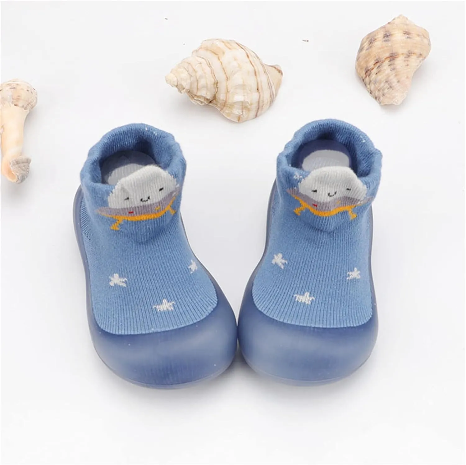 Baby Sock Shoes,Toddler Infant First Walkers Elastic Cartoon Soft Casual Socks Shoes Indoor Baby Shoes