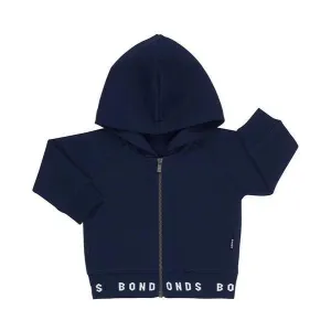 Bonds Logo Fleece Hoodie - Black Sea Navy