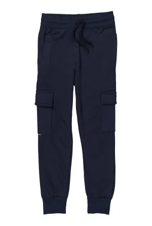 Boys Fleece Drawstring Cargo Pocket Joggers