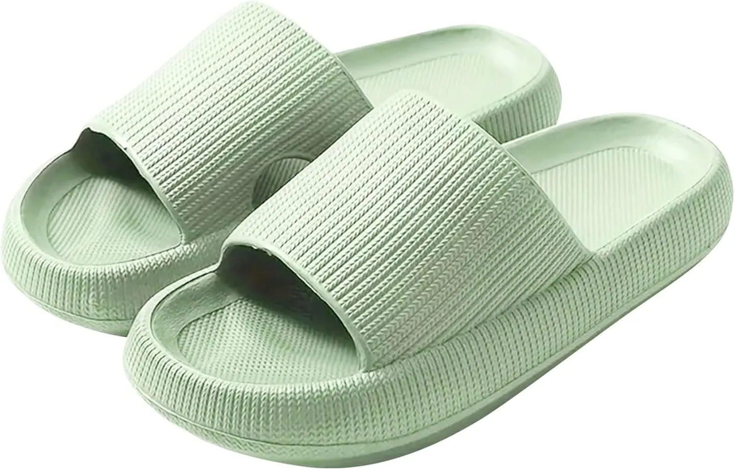 Cloud Slides for Women Men,Comfy Non Slip Shower Slippers Soft and Cozy Open Toe Thick Soles Slippers Comfortable Outdoor and Indoor Slipper Waterproof Quick-Dry Pool Beach Shoes