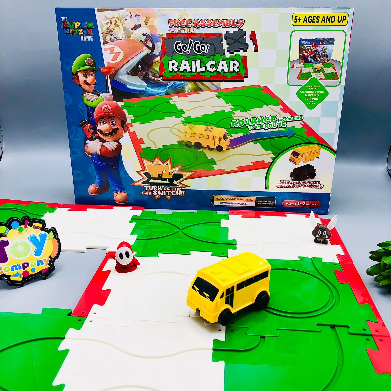 DIY Super Mario Car Track Puzzle Set