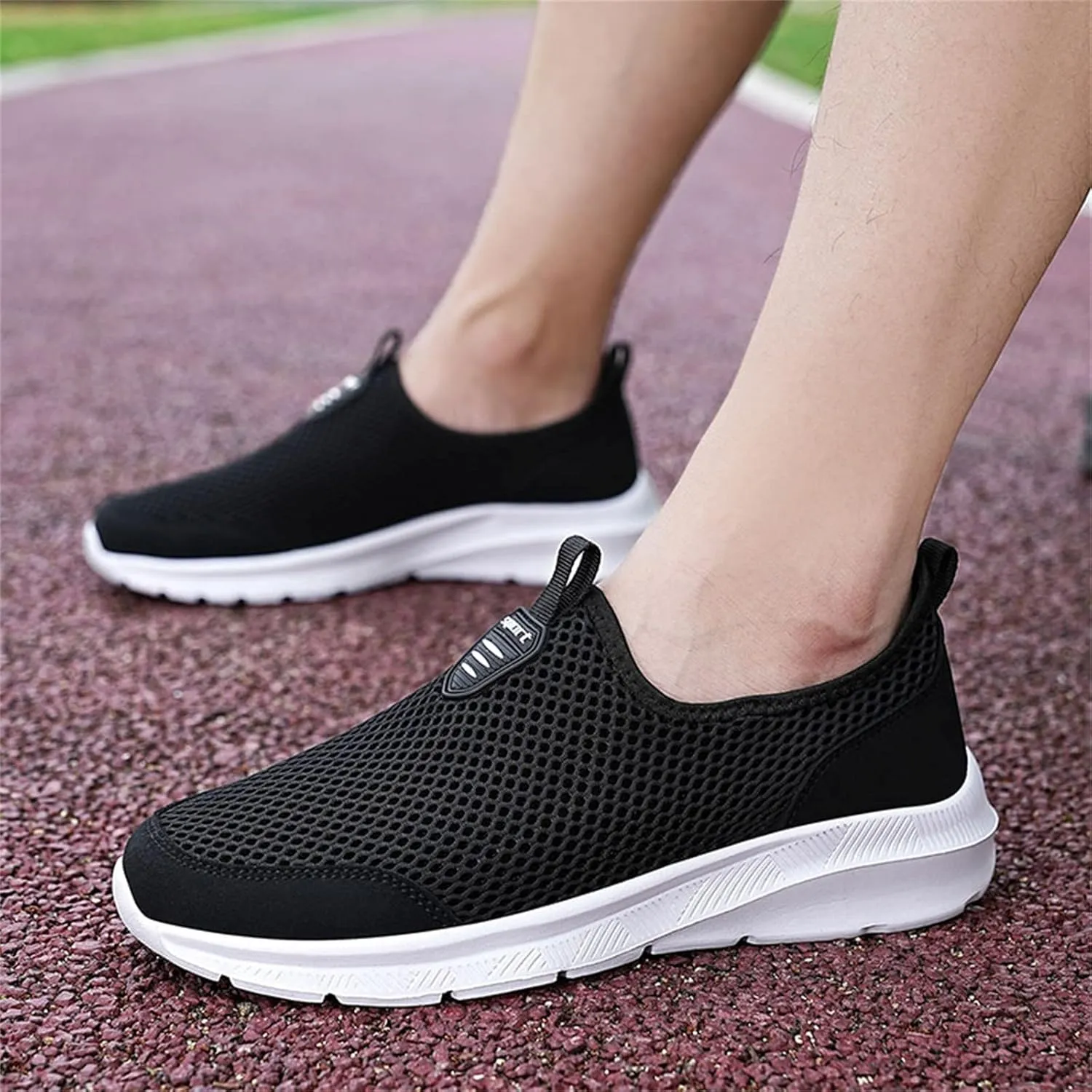 Low-Top Slip Ons Women's Fashion Sneakers Casual Walking Shoes Women Mesh Breathable Men's Casual Shoes Women Shoes Sneakers Red Tennis Shoe Trainers Shoe