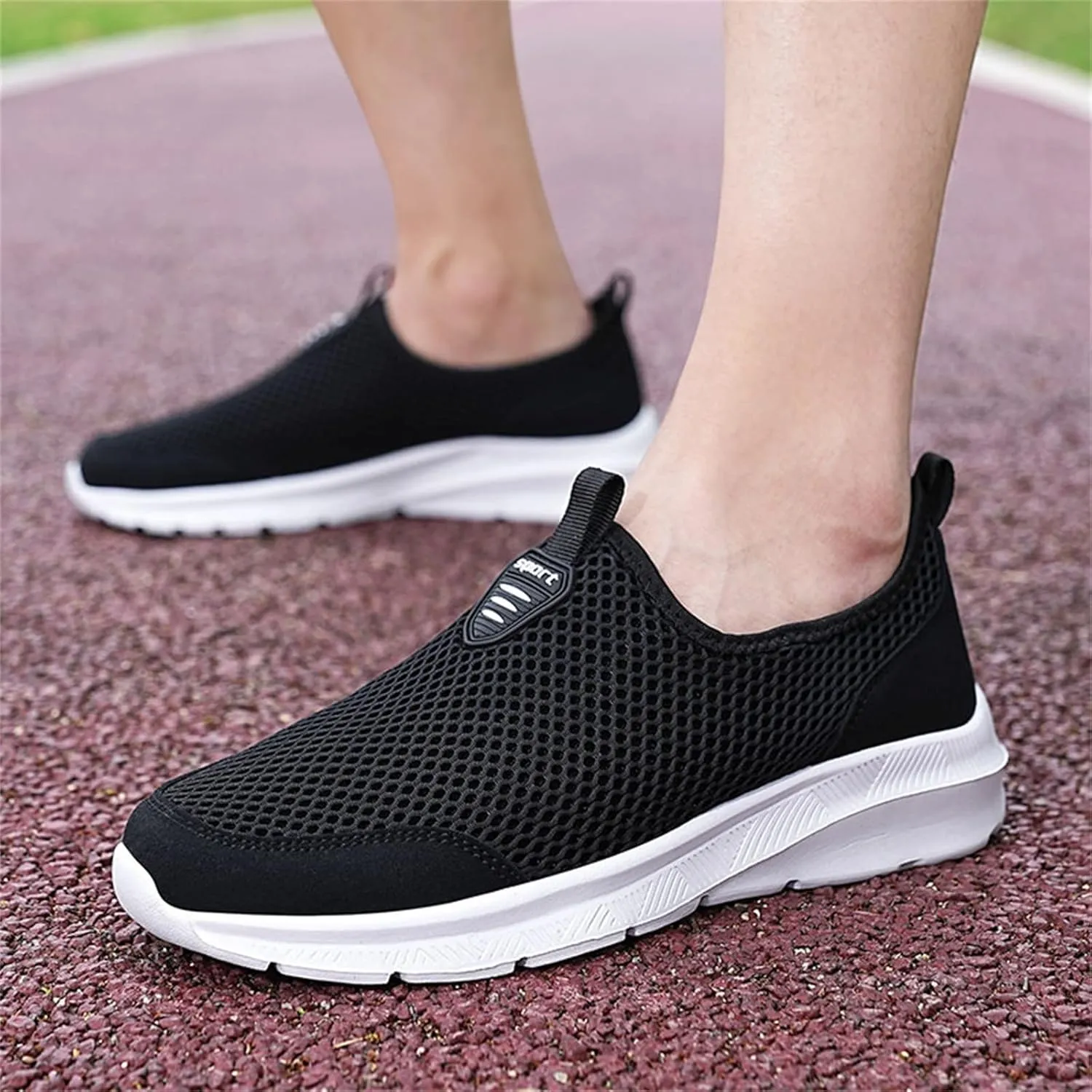 Low-Top Slip Ons Women's Fashion Sneakers Casual Walking Shoes Women Mesh Breathable Men's Casual Shoes Women Shoes Sneakers Red Tennis Shoe Trainers Shoe