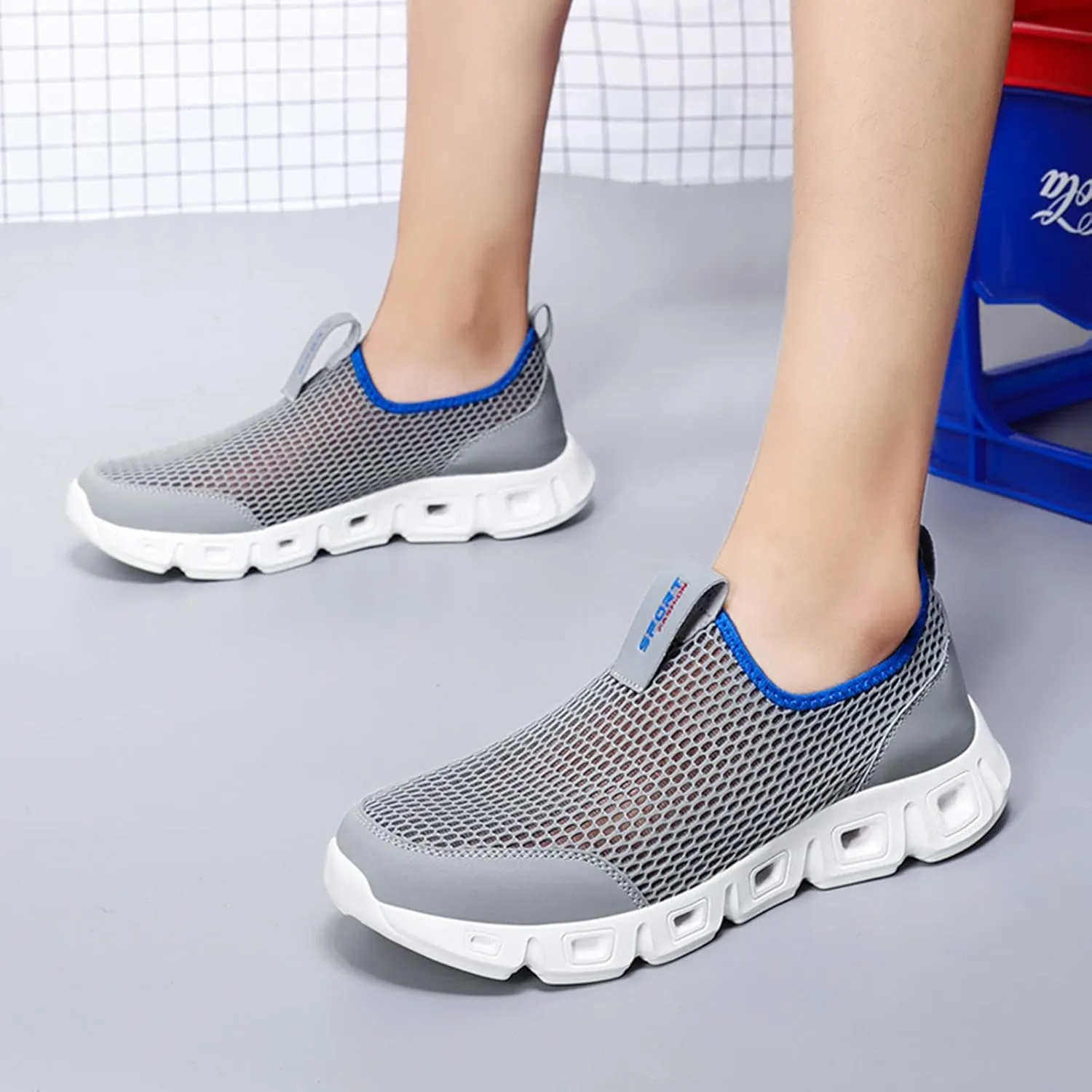 Men's Shoes Men's Fashion Sneakers Tennis Shoe for Men Slip on Shoe for Men Sport Running Trail Sneaker
