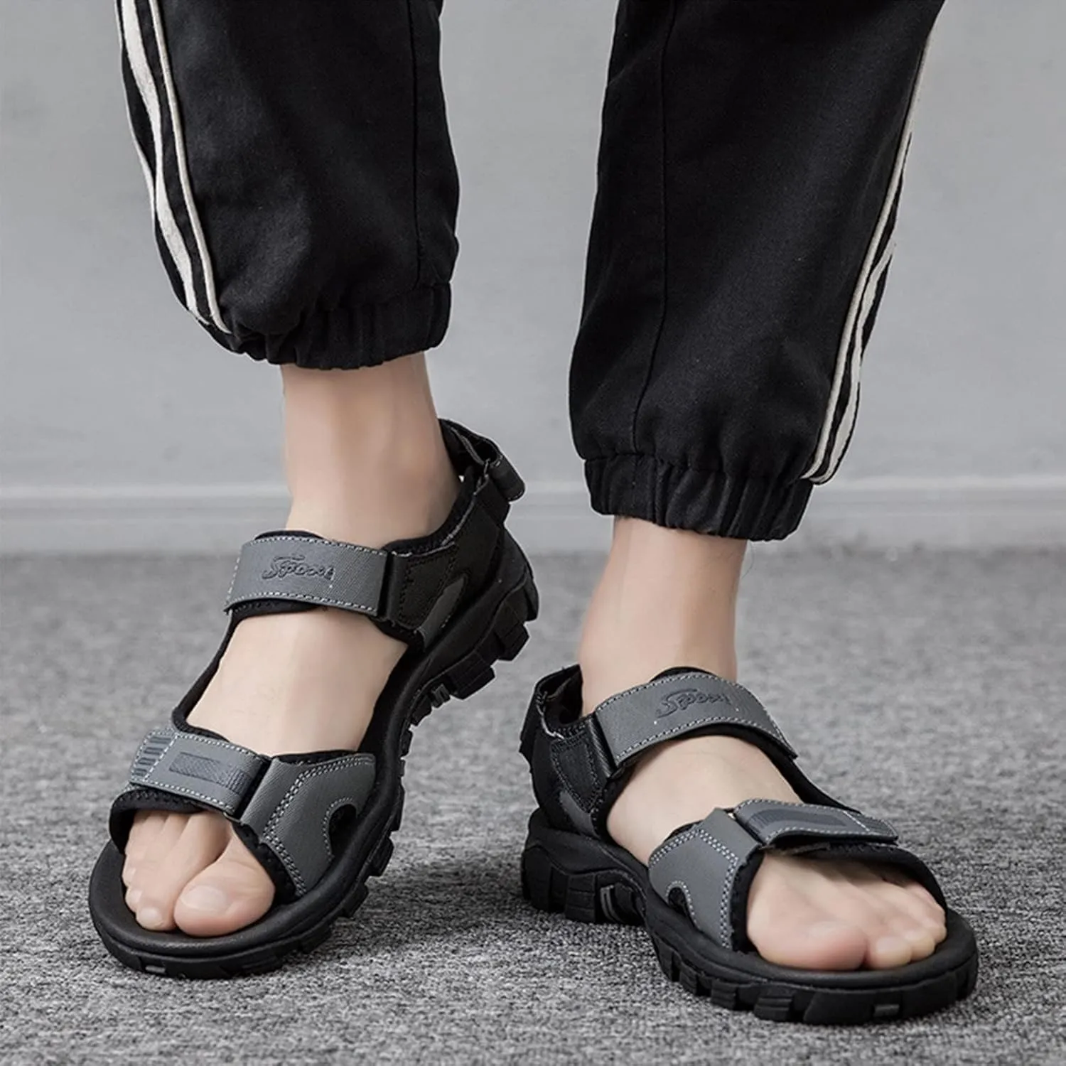 Men's Sport Sandals, Open Toe Trail Outdoor Shoes, Lightweight Trail Walking Casual Sandals Water Shoes