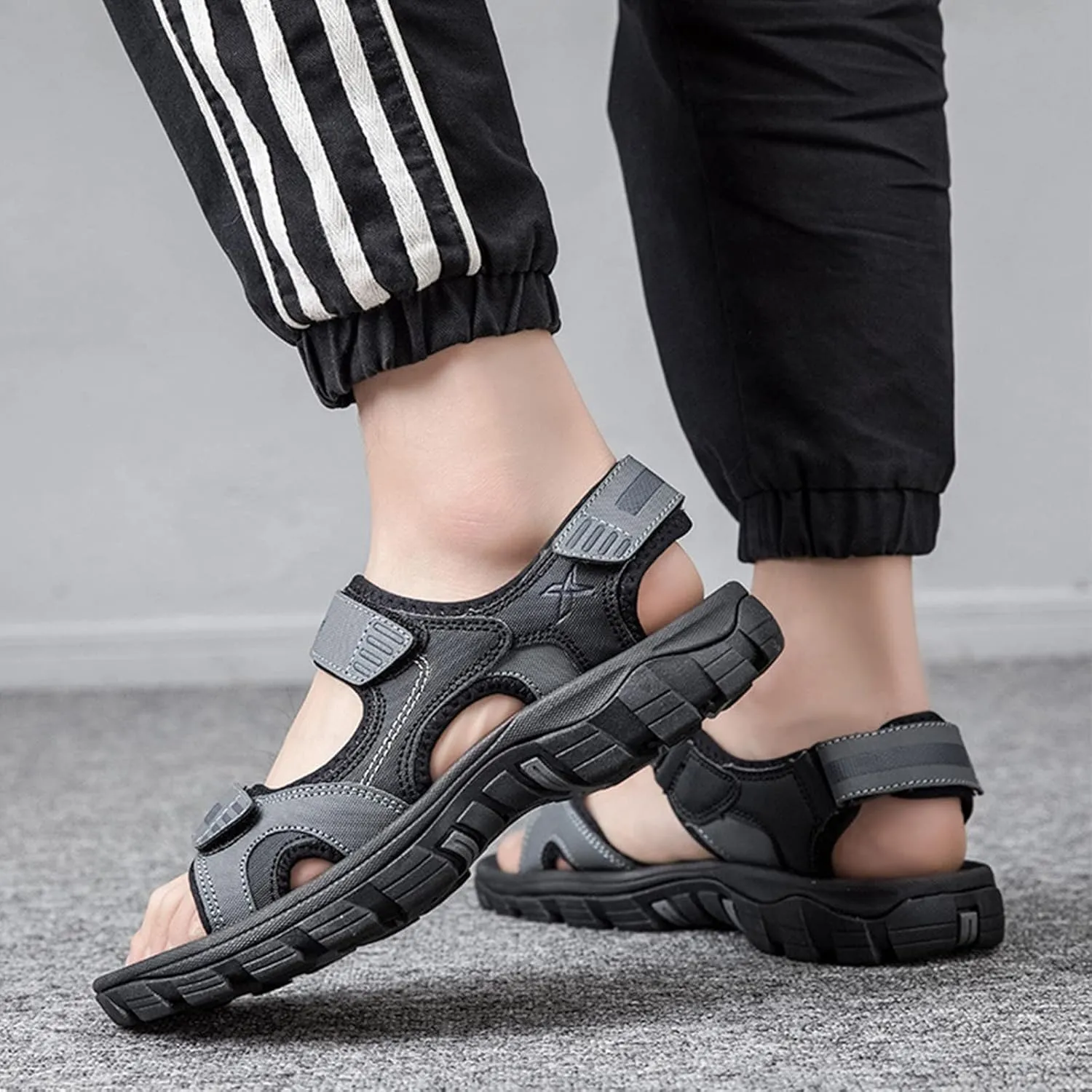 Men's Sport Sandals, Open Toe Trail Outdoor Shoes, Lightweight Trail Walking Casual Sandals Water Shoes