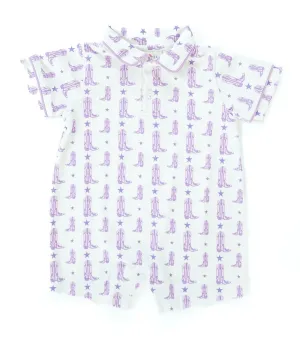 Purple Boots Harold Romper