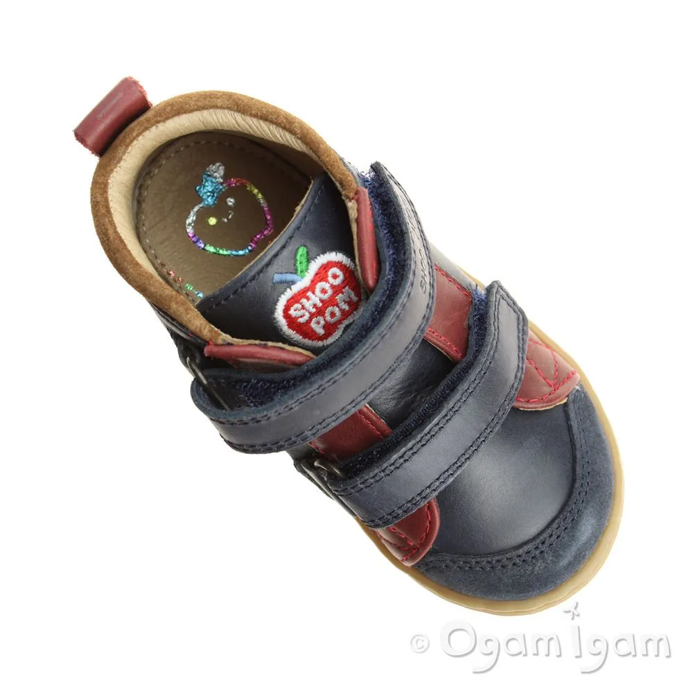 Shoo Pom Bouba New Scratch Boys Navy-Red-Nuts Boot
