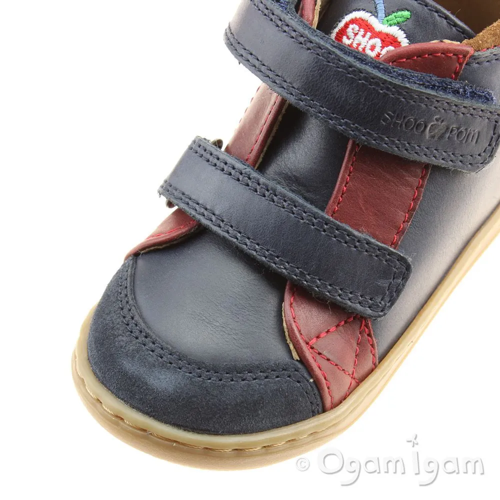 Shoo Pom Bouba New Scratch Boys Navy-Red-Nuts Boot