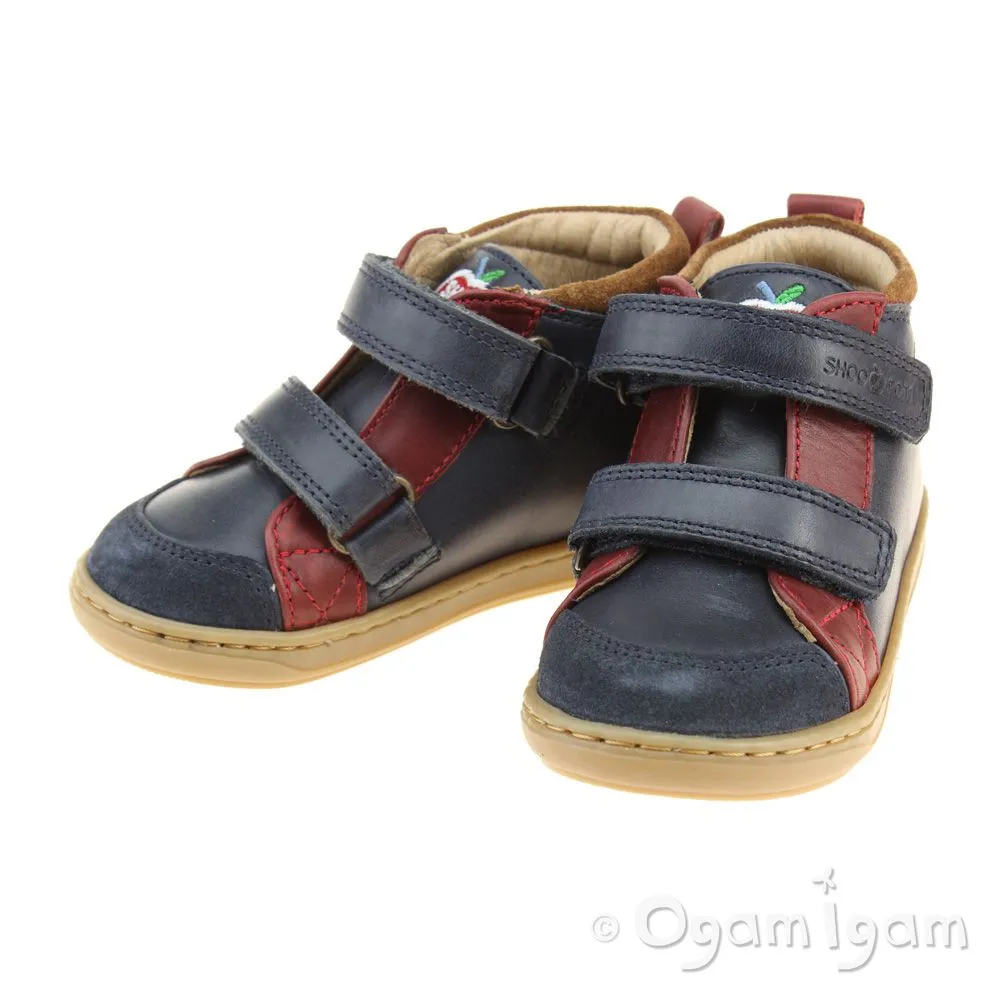 Shoo Pom Bouba New Scratch Boys Navy-Red-Nuts Boot