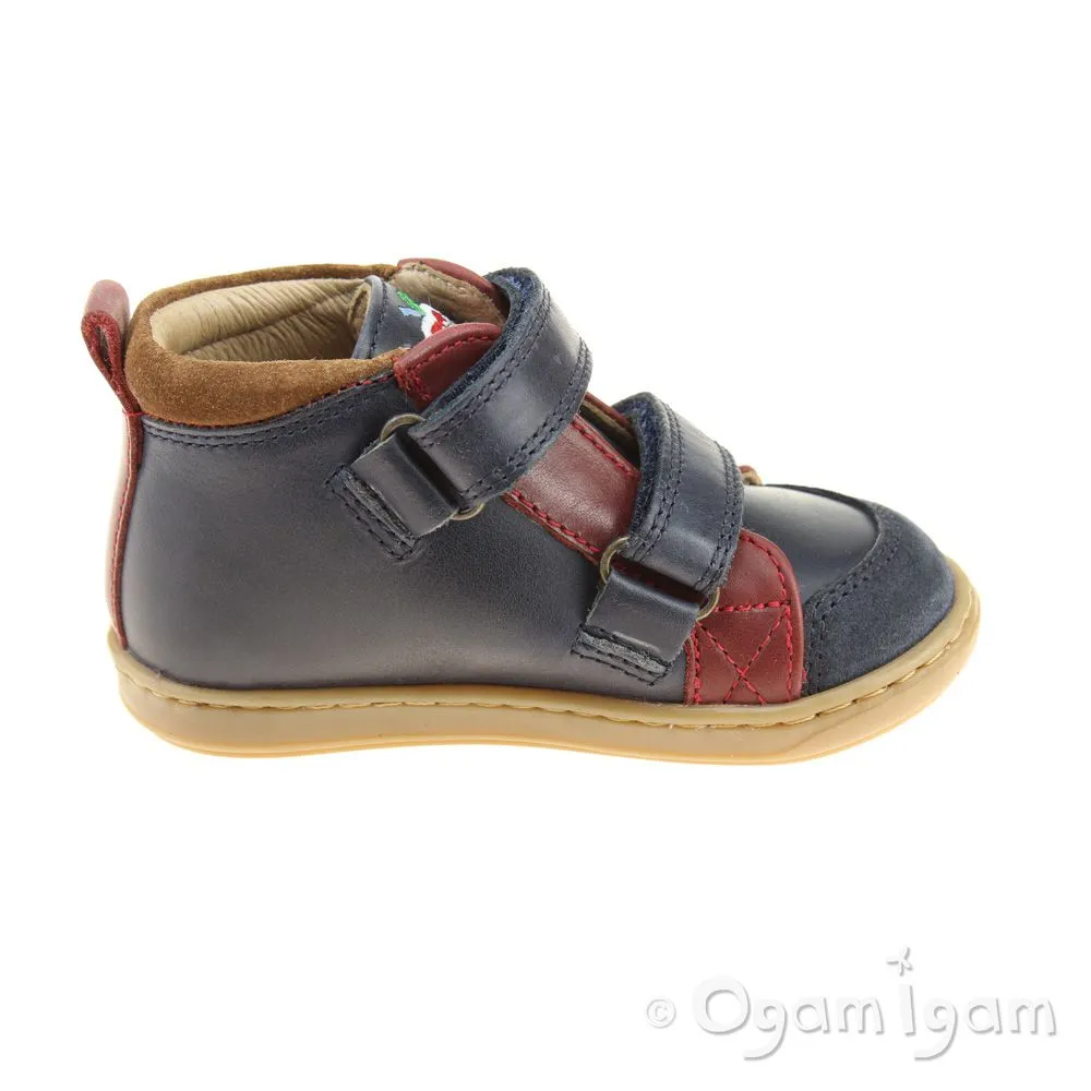 Shoo Pom Bouba New Scratch Boys Navy-Red-Nuts Boot