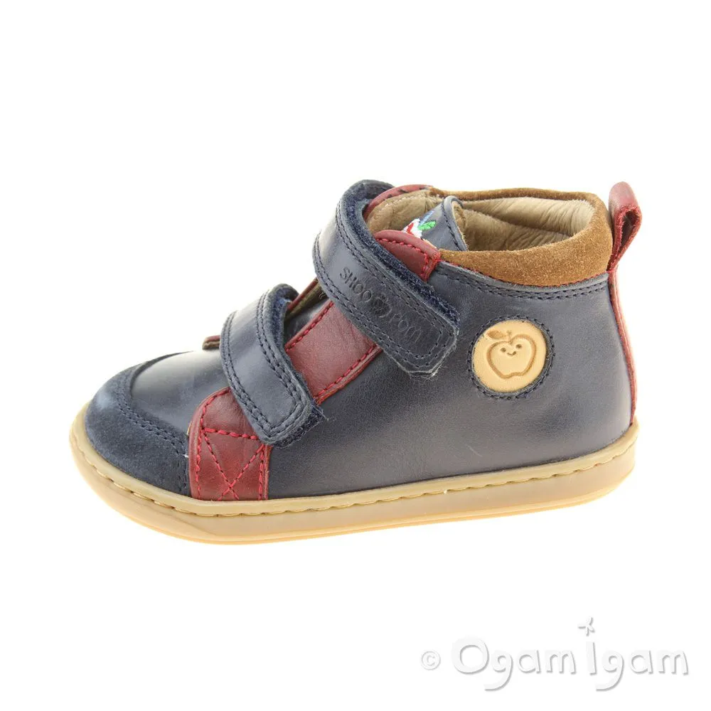 Shoo Pom Bouba New Scratch Boys Navy-Red-Nuts Boot
