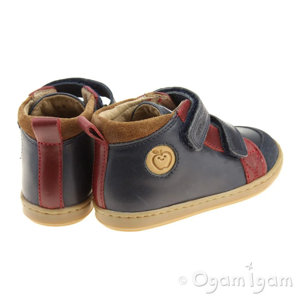 Shoo Pom Bouba New Scratch Boys Navy-Red-Nuts Boot