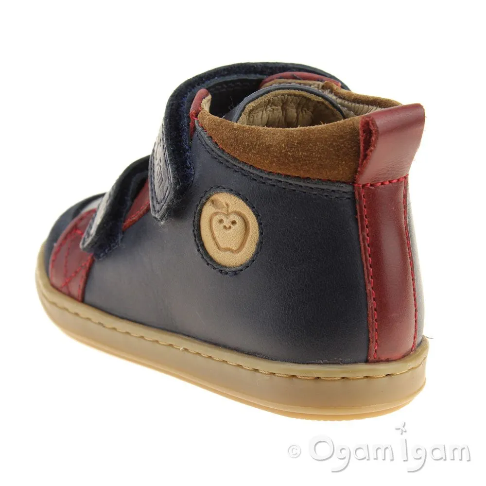 Shoo Pom Bouba New Scratch Boys Navy-Red-Nuts Boot