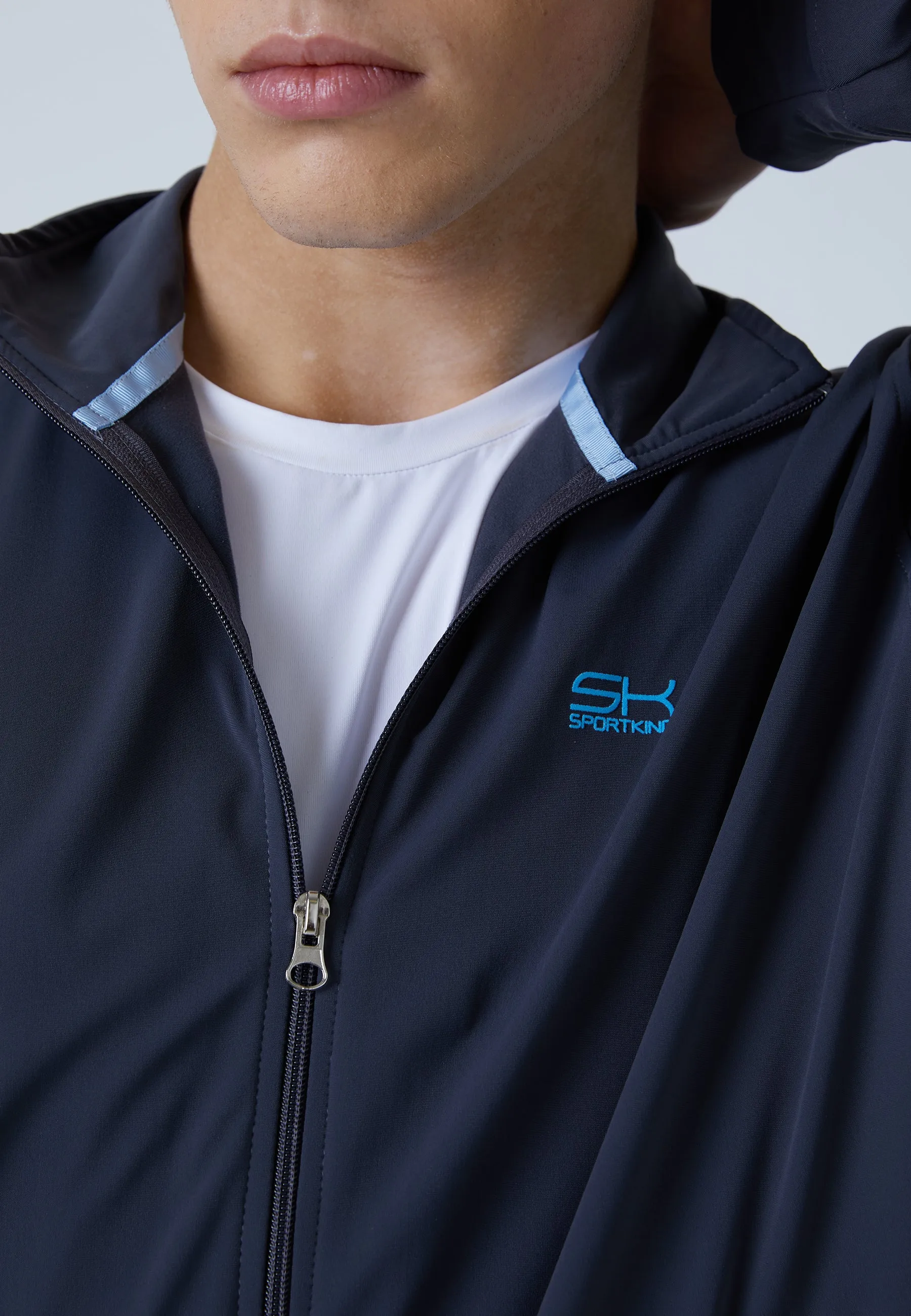 Tennis Jogger Tracksuit Top, dark grey