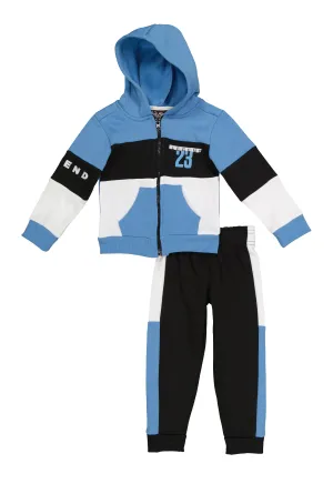 Toddler Boys Legend 23 Zip Front Hoodie and Joggers