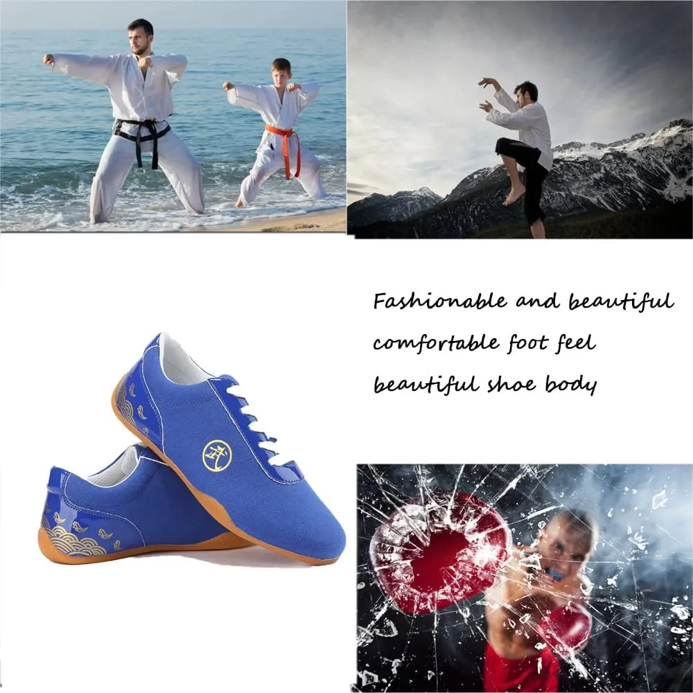 Unisex Martial Arts Taichi Shoes,Cushioning Running Shoes, Sneakers for Running, Walking, Fitness, Gym,,