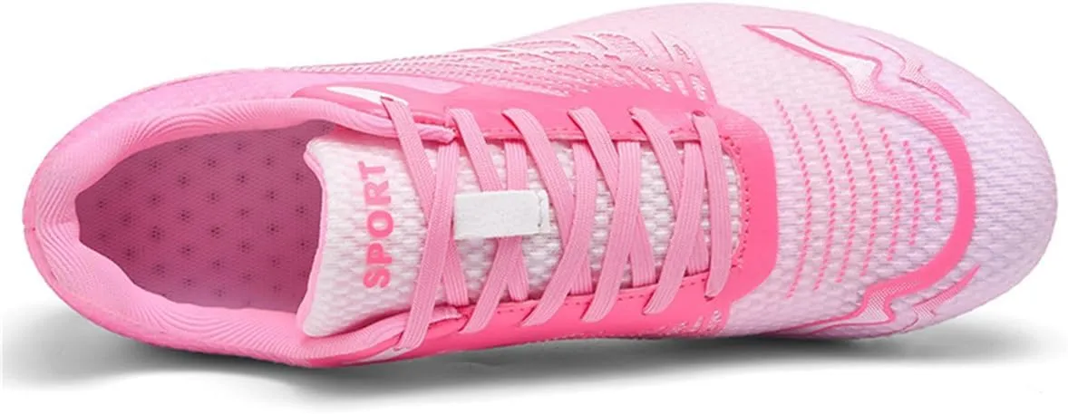 Unisex Sprint Racing Sneakers, Spikes Running Throwing Shoes Non-Slip Track & Field Trainers for Men Women Kids