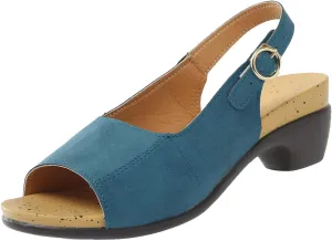 Womens Orthopedic Sandals Fashion Low Heel Wedge Sandals Lightweight Non Slip On Sandal Ladies Fashion Elegant Dance Shoes with Strappy Ankle Strap Metal Buckle